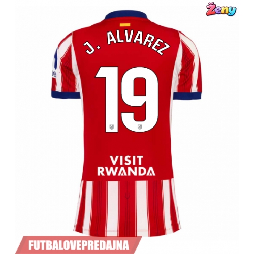 Lacne Ženy Futbalové dres Atletico Madrid Julian Alvarez #19 2026-27 Krátky Rukáv - Domáci